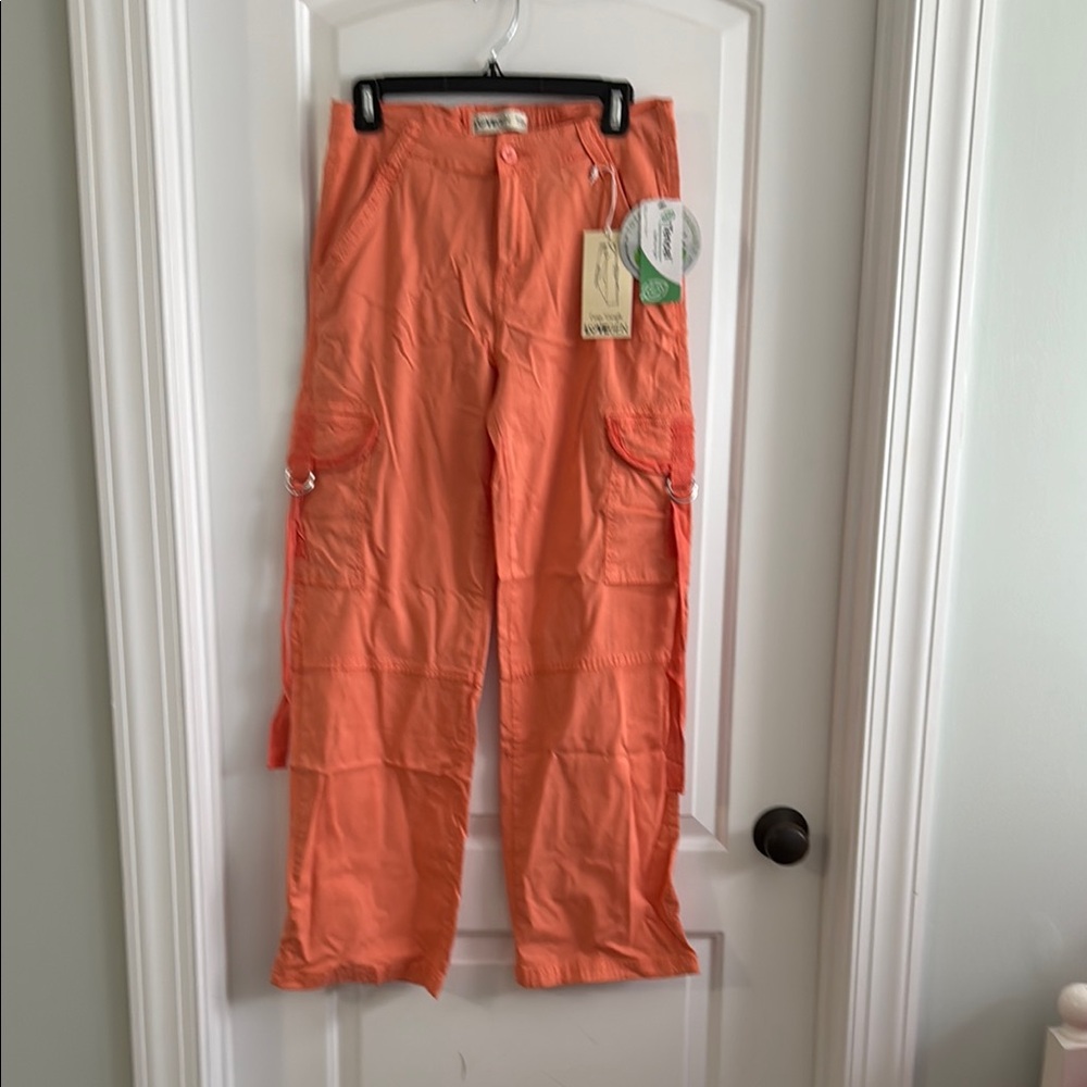 Women's Coral Cargo Track Pants with Utility Rings